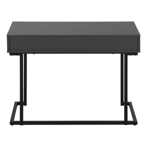 Monarch Specialties Computer Desk, Home Office, Laptop, Storage Drawers, 42"L, Work, Grey Laminate, Black Metal, Contemporary, Modern Grey Mdf,Metal I 7386