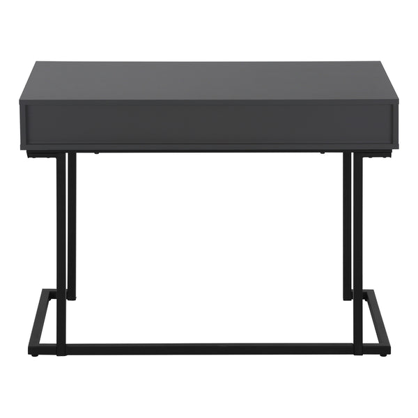 Monarch Specialties Computer Desk, Home Office, Laptop, Storage Drawers, 42"L, Work, Grey Laminate, Black Metal, Contemporary, Modern Grey Mdf,Metal I 7386