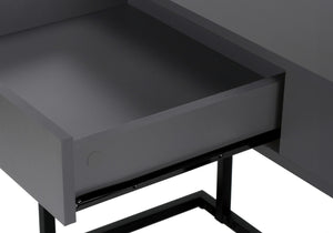 Monarch Specialties Computer Desk, Home Office, Laptop, Storage Drawers, 42"L, Work, Grey Laminate, Black Metal, Contemporary, Modern Grey Mdf,Metal I 7386