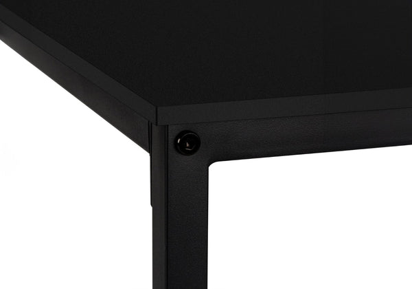 Monarch Specialties Computer Desk, Home Office, Corner, 58"L, L Shape, Work, Laptop, Black Laminate, Black Metal, Contemporary, Modern  Particle Board,Metal I 7394