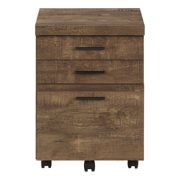 Monarch Specialties File Cabinet, Rolling Mobile, Storage Drawers, Printer Stand, Office, Work, Brown Laminate, Contemporary, Modern Brown Particle Board,Hollow,Core,Laminate,Mdf,Plastic I 7400