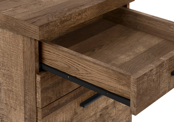 Monarch Specialties File Cabinet, Rolling Mobile, Storage Drawers, Printer Stand, Office, Work, Brown Laminate, Contemporary, Modern Brown Particle Board,Hollow,Core,Laminate,Mdf,Plastic I 7400