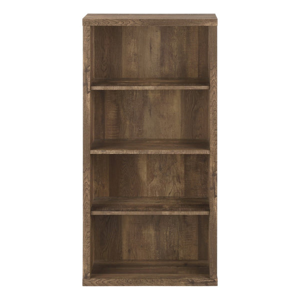 Monarch Specialties Bookshelf, Bookcase, Etagere, 5 Tier, 48"H, Office, Bedroom, Brown Laminate, Contemporary, Modern Brown Particle Board,Hollow,Core,Laminate,Mdf I 7404