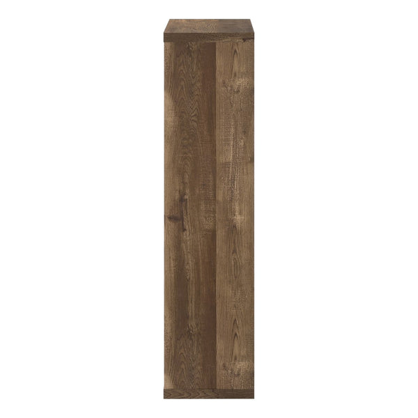 Monarch Specialties Bookshelf, Bookcase, Etagere, 5 Tier, 48"H, Office, Bedroom, Brown Laminate, Contemporary, Modern Brown Particle Board,Hollow,Core,Laminate,Mdf I 7404