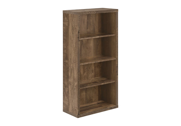 Monarch Specialties Bookshelf, Bookcase, Etagere, 5 Tier, 48"H, Office, Bedroom, Brown Laminate, Contemporary, Modern Brown Particle Board,Hollow,Core,Laminate,Mdf I 7404