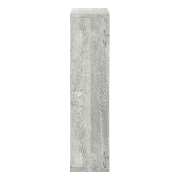 Monarch Specialties Bookshelf, Bookcase, Etagere, 5 Tier, 48"H, Office, Bedroom, Grey Laminate, Contemporary, Modern Grey Particle Board,Hollow,Core,Laminate,Mdf I 7405