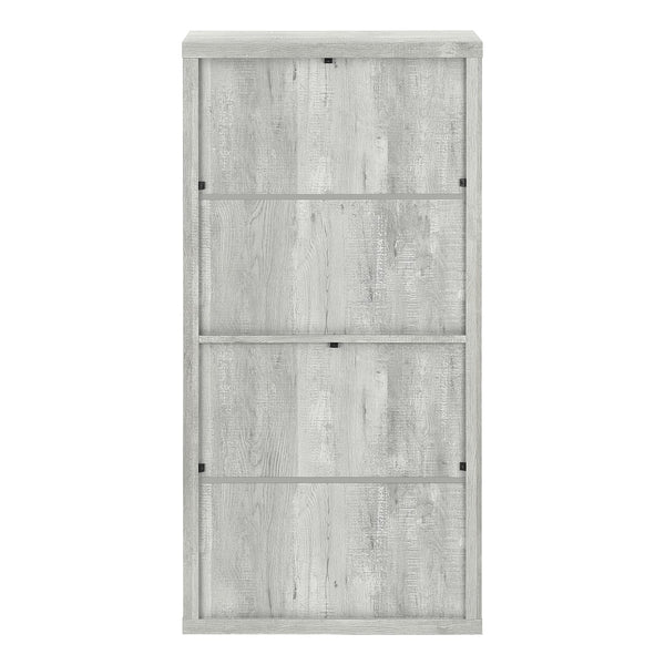 Monarch Specialties Bookshelf, Bookcase, Etagere, 5 Tier, 48"H, Office, Bedroom, Grey Laminate, Contemporary, Modern Grey Particle Board,Hollow,Core,Laminate,Mdf I 7405