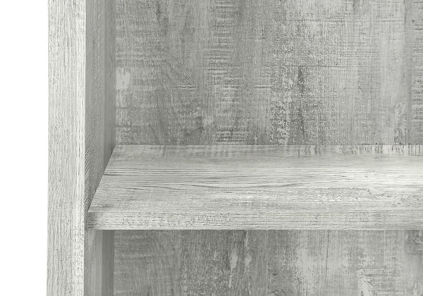 Monarch Specialties Bookshelf, Bookcase, Etagere, 5 Tier, 48"H, Office, Bedroom, Grey Laminate, Contemporary, Modern Grey Particle Board,Hollow,Core,Laminate,Mdf I 7405