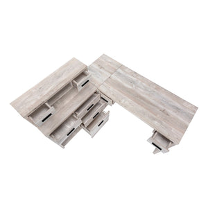 Monarch Specialties Computer Desk, Home Office, Corner, Left, Right Set-up, Storage Drawers, L Shape, Work, Laptop, Beige Laminate, Contemporary, Modern Taupe Particle Board,Hollow,Core,Laminate,Mdf I 7429