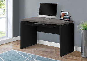Monarch Specialties Computer Desk, Home Office, Laptop, 48"L, Work, Black And Grey Laminate, Contemporary, Modern Black,Grey, Grey Particle Board,Hollow,Core,Laminate,Mdf I 7439