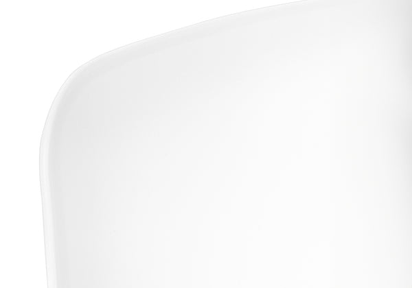 Monarch Specialties Office Chair, Adjustable Height, Swivel, Ergonomic, Computer Desk, Work, Juvenile, White Leather Look, White Metal, Contemporary, Modern White Metal,Foam,Polypropylene,Polyurethane I 7463