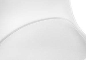 Monarch Specialties Office Chair, Adjustable Height, Swivel, Ergonomic, Computer Desk, Work, Juvenile, White Leather Look, White Metal, Contemporary, Modern White Metal,Foam,Polypropylene,Polyurethane I 7463