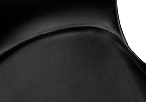 Monarch Specialties Office Chair, Adjustable Height, Swivel, Ergonomic, Computer Desk, Work, Juvenile, Black Leather Look, White Metal, Contemporary, Modern Black Metal,Foam,Polypropylene,Polyurethane I 7464