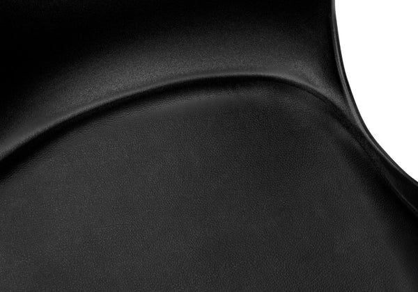 Monarch Specialties Office Chair, Adjustable Height, Swivel, Ergonomic, Computer Desk, Work, Juvenile, Black Leather Look, White Metal, Contemporary, Modern Black Metal,Foam,Polypropylene,Polyurethane I 7464