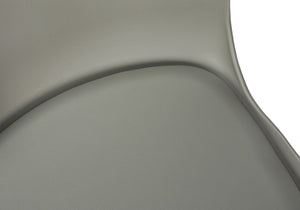 Monarch Specialties Office Chair, Adjustable Height, Swivel, Ergonomic, Computer Desk, Work, Juvenile, Grey Leather Look, Grey Metal, Contemporary, Modern Grey Metal,Foam,Polypropylene,Polyurethane I 7465