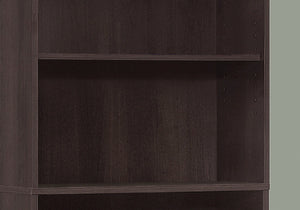 Monarch Specialties Bookshelf, Bookcase, 6 Tier, 72"H, Office, Bedroom, Brown Laminate, Transitional Espresso Particle Board,Laminate I 7467