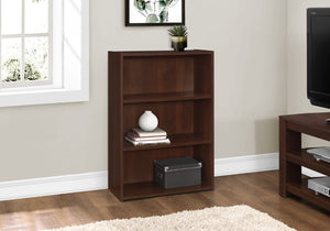 Monarch Specialties Bookshelf, Bookcase, 4 Tier, 36"H, Office, Bedroom, Brown Laminate, Transitional Cherry Particle Board,Laminate I 7475