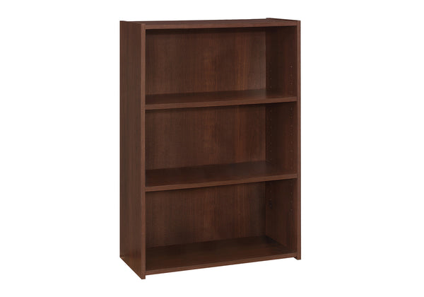 Monarch Specialties Bookshelf, Bookcase, 4 Tier, 36"H, Office, Bedroom, Brown Laminate, Transitional Cherry Particle Board,Laminate I 7475