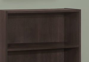 Monarch Specialties Bookshelf, Bookcase, 4 Tier, 36"H, Office, Bedroom, Brown Laminate, Transitional Espresso Particle Board,Laminate I 7476