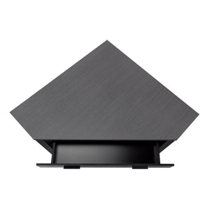 Monarch Specialties Computer Desk, Home Office, Corner, Storage Drawers, 42"L, Work, Laptop, Black And Grey Laminate, Black Metal, Contemporary, Modern Black,Grey, Grey Particle Board,Hollow,Core,Laminate,Mdf,Metal I 7503