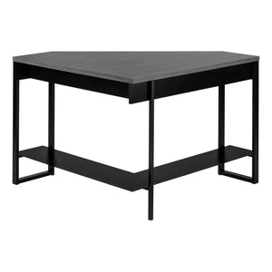 Monarch Specialties Computer Desk, Home Office, Corner, Storage Drawers, 42"L, Work, Laptop, Black And Grey Laminate, Black Metal, Contemporary, Modern Black,Grey, Grey Particle Board,Hollow,Core,Laminate,Mdf,Metal I 7503