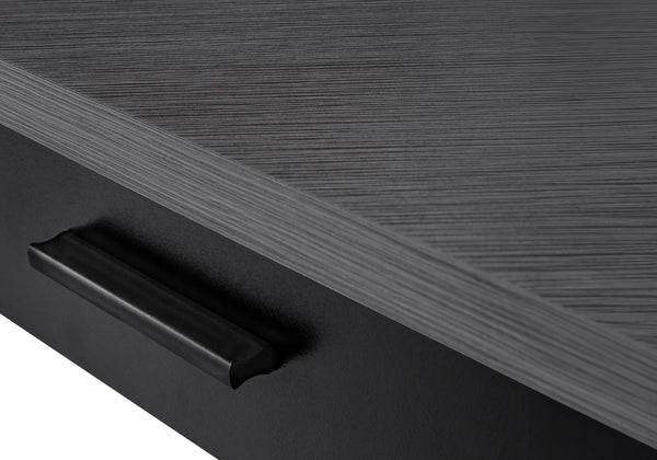 Monarch Specialties Computer Desk, Home Office, Corner, Storage Drawers, 42"L, Work, Laptop, Black And Grey Laminate, Black Metal, Contemporary, Modern Black,Grey, Grey Particle Board,Hollow,Core,Laminate,Mdf,Metal I 7503