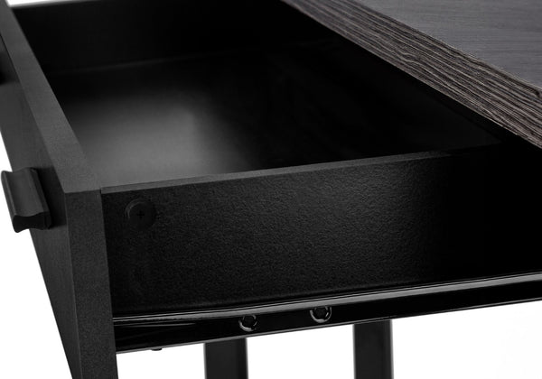 Monarch Specialties Computer Desk, Home Office, Corner, Storage Drawers, 42"L, Work, Laptop, Black And Grey Laminate, Black Metal, Contemporary, Modern Black,Grey, Grey Particle Board,Hollow,Core,Laminate,Mdf,Metal I 7503