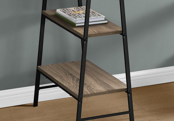 Monarch Specialties Computer Desk, Home Office, Laptop, Storage Shelves, 48"L, Work, Brown Laminate, Black Metal, Contemporary, Modern Dark Taupe Metal,Particle Board I 7523