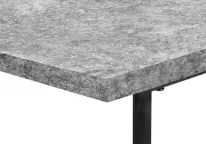 Monarch Specialties Computer Desk, Home Office, Laptop, Storage Shelves, 48"L, Work, Grey Laminate, Black Metal, Contemporary, Modern Grey Metal,Particle Board I 7526