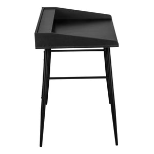 Monarch Specialties Computer Desk, Home Office, Laptop, Storage Shelves, 48"L, Work, Black Laminate, Black Metal, Contemporary, Modern Black Particle Board,Metal I 7537