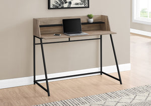 Monarch Specialties Computer Desk, Home Office, Laptop, Storage Shelves, 48"L, Work, Brown Laminate, Black Metal, Contemporary, Modern  Particle Board,Metal I 7546