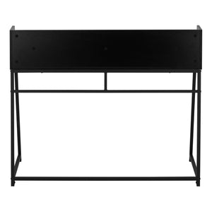 Monarch Specialties Computer Desk, Home Office, Laptop, Storage Shelves, 48"L, Work, Black Laminate, Black Metal, Contemporary, Modern  Particle Board,Metal I 7547