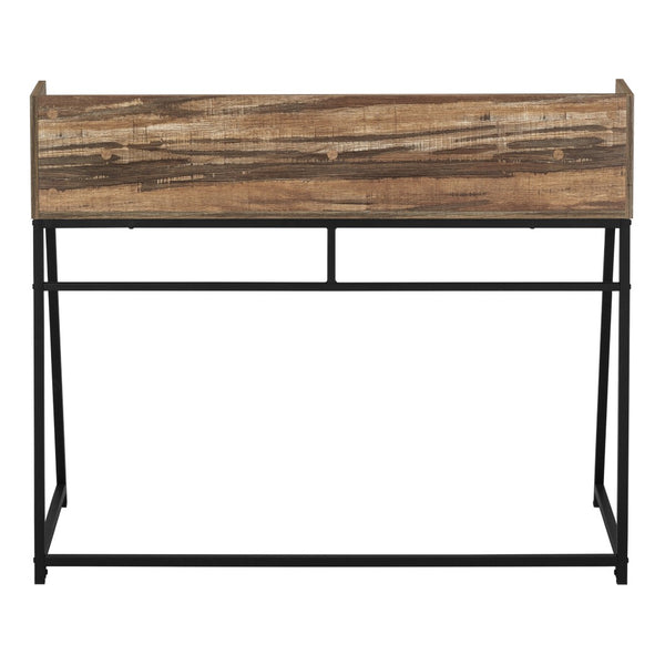 Monarch Specialties Computer Desk, Home Office, Laptop, Storage Shelves, 48"L, Work, Brown Laminate, Black Metal, Contemporary, Modern Brown,Black, Black Particle Board,Metal I 7548