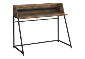 Monarch Specialties Computer Desk, Home Office, Laptop, Storage Shelves, 48"L, Work, Brown Laminate, Black Metal, Contemporary, Modern Brown,Black, Black Particle Board,Metal I 7548