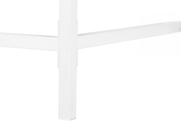 Monarch Specialties Computer Desk, Home Office, Laptop, Storage Drawers, 48"L, Work, White Laminate, White Metal, Contemporary, Modern  Particle Board,Metal I 7554