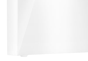 Monarch Specialties Computer Desk, Home Office, Laptop, Left, Right Set-up, Storage Drawers, 60"L, Work, Glossy White Laminate, Contemporary, Modern White Mdf I 7581