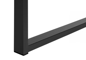 Monarch Specialties Computer Desk, Home Office, Left, Right Set-up, Storage Shelves, 55"L, Work, Laptop, Black Laminate, Black Metal, Contemporary, Modern Black Particle Board,Metal I 7601
