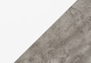 Monarch Specialties Computer Desk, Home Office, Corner, Left, Right Set-up, Storage Drawers, 70"L, L Shape, Work, Laptop, Grey And White Laminate, White Metal, Contemporary, Modern White Particle Board,Hollow,Core,Laminate,Mdf,Metal I 7618