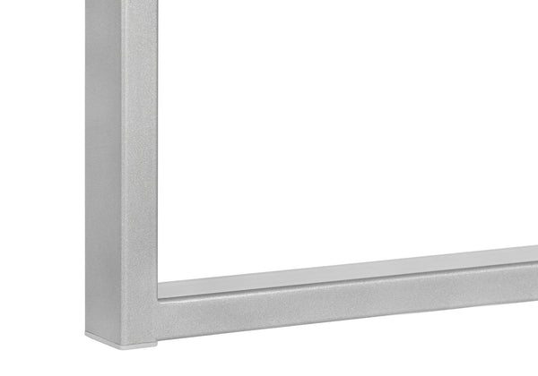 Monarch Specialties Computer Desk, Home Office, Laptop, Left, Right Set-up, Storage Drawers, 60"L, Work, White And Grey Concrete Laminate, Grey Metal, Contemporary, Modern White Particle Board,Hollow,Core,Laminate,Mdf,Metal I 7633