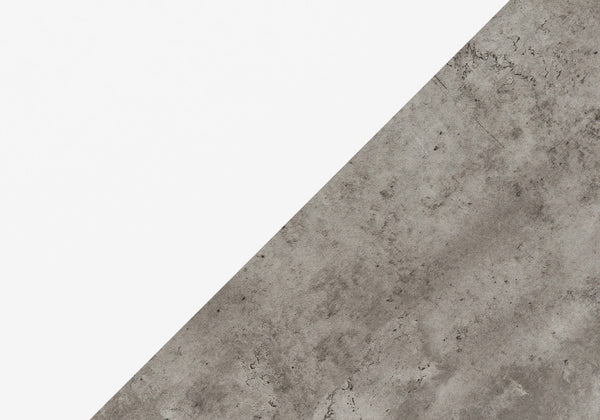 Monarch Specialties Computer Desk, Home Office, Laptop, Left, Right Set-up, Storage Drawers, 60"L, Work, White And Grey Concrete Laminate, Grey Metal, Contemporary, Modern White Particle Board,Hollow,Core,Laminate,Mdf,Metal I 7633