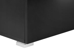 Monarch Specialties Computer Desk, Home Office, Laptop, Left, Right Set-up, Storage Drawers, 48"L, Work, Black Laminate, Grey Metal, Contemporary, Modern Black Particle Board,Hollow,Core,Laminate,Mdf,Metal,Plastic I 7649