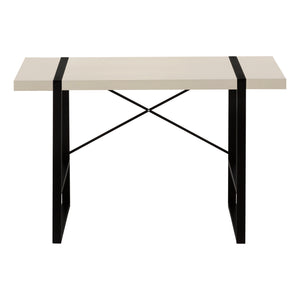 Monarch Specialties Computer Desk, Home Office, Laptop, 48"L, Work, Beige Laminate, Black Metal, Contemporary, Modern Taupe Particle Board,Laminate,Mdf,Metal I 7659