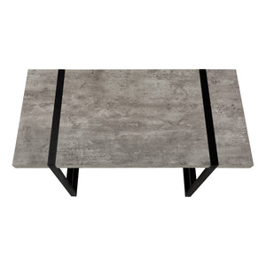 Monarch Specialties Computer Desk, Home Office, Laptop, 48"L, Work, Grey Laminate, Black Metal, Contemporary, Modern  Particle Board,Laminate,Mdf,Metal I 7661