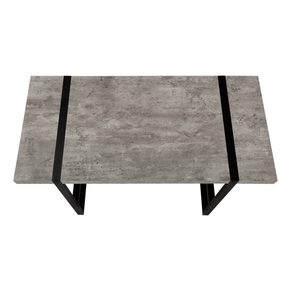 Monarch Specialties Computer Desk, Home Office, Laptop, 48"L, Work, Grey Laminate, Black Metal, Contemporary, Modern  Particle Board,Laminate,Mdf,Metal I 7661