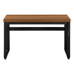 Monarch Specialties Computer Desk, Home Office, Standing, Adjustable, 48"L, Work, Laptop, Walnut Laminate, Black Metal, Contemporary, Modern Walnut Particle Board,Metal I 7675