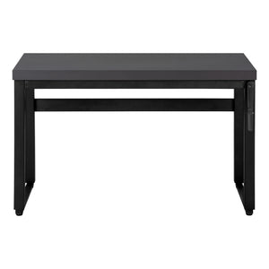 Monarch Specialties Computer Desk, Home Office, Standing, Adjustable, 48"L, Work, Laptop, Grey Laminate, Black Metal, Contemporary, Modern Grey Particle Board,Metal I 7680