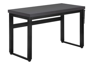 Monarch Specialties Computer Desk, Home Office, Standing, Adjustable, 48"L, Work, Laptop, Grey Laminate, Black Metal, Contemporary, Modern Grey Particle Board,Metal I 7680