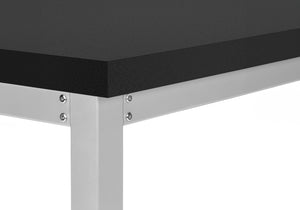 Monarch Specialties Computer Desk, Home Office, Standing, Adjustable, 48"L, Work, Laptop, Black Laminate, Grey Metal, Contemporary, Modern Black Particle Board,Metal I 7684