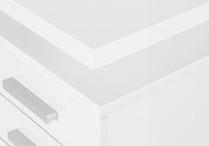 Monarch Specialties Computer Desk, Home Office, Laptop, Left, Right Set-up, Storage Drawers, 48"L, Work, White Laminate, Contemporary, Modern White Particle Board,Hollow,Core,Laminate,Mdf I 7690