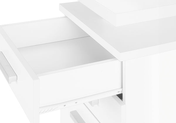 Monarch Specialties Computer Desk, Home Office, Laptop, Left, Right Set-up, Storage Drawers, 48"L, Work, White Laminate, Contemporary, Modern White Particle Board,Hollow,Core,Laminate,Mdf I 7690